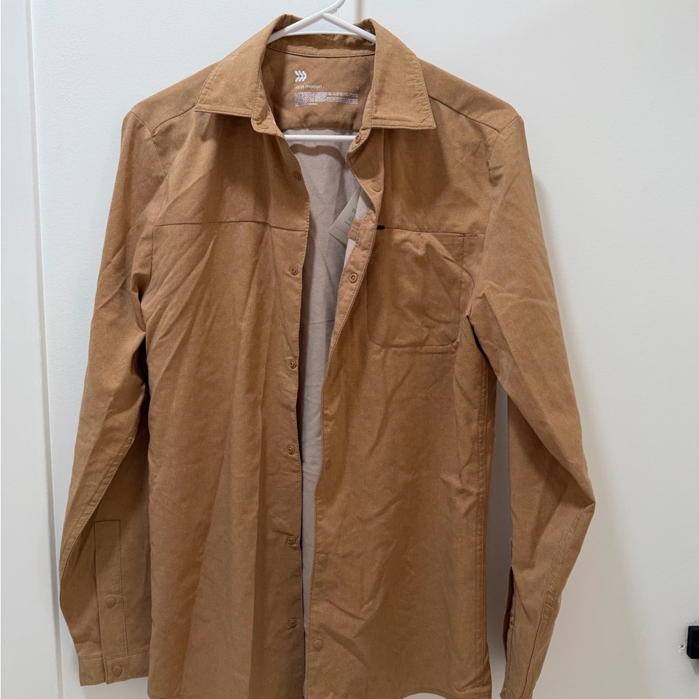 All in Motion Tan Button Down Shirt